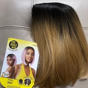 NWT- Outre Lace Part Blk Root Blonde Wig